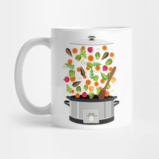 Flying Vegetable Explosion Mug